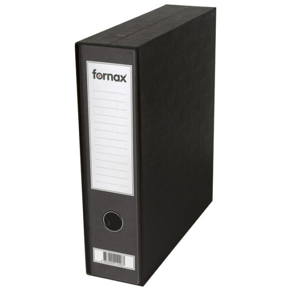 Registrator A4 Fornax Prestige 8cm sa kutijom crni
